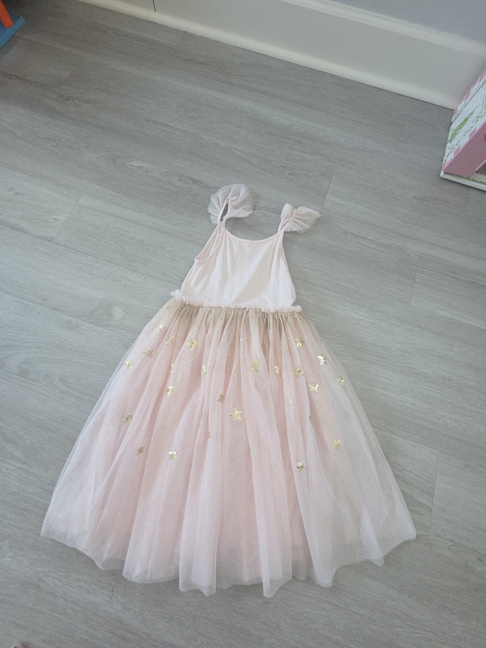 Target Pink Tulle Star Ballet Dress with Gold Accents